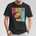 Surf Periodic Table Elements Wave Surfing Vintage T-Shirt Unique Gifts