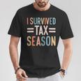 I Survived Tax Season Cpa Accountant T-Shirt Unique Gifts