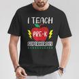 I Teach Pre-K Superheroes Back To School Teacher Day T-Shirt Unique Gifts