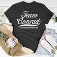 Team Conrad Lifetime Membership Family Surname Last Name T-Shirt Funny Gifts