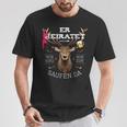 Team Groom Running Deer Stag Party Jga S T-Shirt Lustige Geschenke