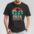 Team Papa Tochter Zwei Kinderatertag Bester Super Papa T-Shirt Lustige Geschenke