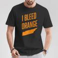 Tennessee I Bleed Orange Tn Pride State T-Shirt Unique Gifts