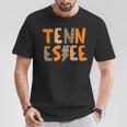 Tennessee State Flag Orange Plaid Leopard Tn T-Shirt Unique Gifts