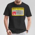 Test Winner Stiftung Nageltest Adult Humour T-Shirt Lustige Geschenke