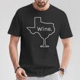 Texas Wine Glass T-Shirt Unique Gifts