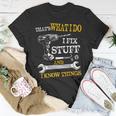That's What I Do I Fix Stuff And I Know Things Vintage T-Shirt Personalized Gifts