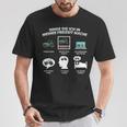 Things Die Ich In Meiner Freizeit Mache Tractor T-Shirt Lustige Geschenke