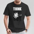 Think Outside The Litter Box Cat Kitty Butt Poop Lick T-Shirt Unique Gifts