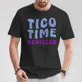 Tico Time Chilled Surf Culture Costa Rican Surfers T-Shirt Unique Gifts
