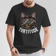 Tortitude Tortie Cat Owner Tortoiseshell Cat Lover T-Shirt Unique Gifts