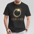 Total Solar Eclipse 2024 Garland April 8 2024 Moon Cover T-Shirt Personalized Gifts