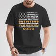 Total Solar Eclipse 2024 Ohio America Usa Flag Totality T-Shirt Personalized Gifts