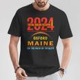 Total Solar Eclipse 2024 Oxford Maine April 8 2024 T-Shirt Unique Gifts