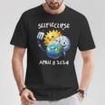 Total Solar Eclipse 2024 Selfieclipse Sun Moon Earth Selfie T-Shirt Unique Gifts
