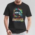 Total Solar Eclipse Indiana 2024 Colorful Totality T-Shirt Unique Gifts