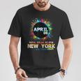Total Solar Eclipse New York 2024 Colorful Totality T-Shirt Funny Gifts
