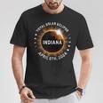 Total Solar Eclipse Path Of Totality April 8Th 2024 Indiana T-Shirt Unique Gifts