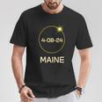 Totality Path 2024 Maine Total Eclipse Pocket T-Shirt Unique Gifts