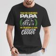 Tractor Fahrender Papa Wie Ein Normaler Papa Aber Cooler T-Shirt Lustige Geschenke