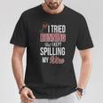 I Tried Running But Kept Spilling My Wine T-Shirt Unique Gifts