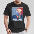 Trump Hot First American President Felon T-Shirt Unique Gifts