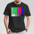 Tv Offline Color Bars Test Pattern Technical Difficulties T-Shirt Unique Gifts