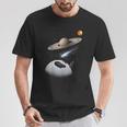 Universo Espacio Motivo Planeta Sistema Solar Sol Galaxia Camiseta unisex Regalos divertidos
