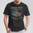 Usa Road Trip 2024 America T-Shirt Lustige Geschenke