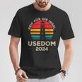 Usedom 2024 Inselreif Leuchtturm Motiv T-Shirt Lustige Geschenke