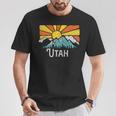 Utah Retro Mountains & Sun Eighties Style Vintage T-Shirt Unique Gifts