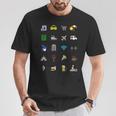 Vacaciones Turista Traductor Icono Deiaje Barrera Lingüíst Camiseta unisex Regalos divertidos