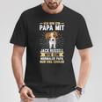 Vater Papaatertag Jack Russell Terrier Papa T-Shirt Lustige Geschenke