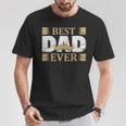 Vatertagaterintage Mustache Best Dad Ever Papa T-Shirt Lustige Geschenke