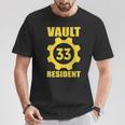 Vault 33 Resident Yellow Blue T-Shirt Unique Gifts