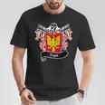 Vega Coat Of Arms Surname Last Name Family Crest T-Shirt Funny Gifts