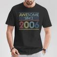Vintage 16Th Birthday Awesome Since 2006 T-Shirt Unique Gifts