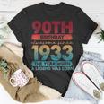 Vintage 1933 90 Year Old Limited Edition 90Th Birthday T-Shirt Unique Gifts