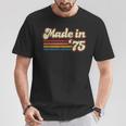 Vintage 1975 46Th Birthday Made In 1975 Born In 1975 T-Shirt Unique Gifts