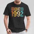 Vintage 1992 Retro Cassette Birthday Party Anniversary T-Shirt Unique Gifts