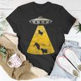 Vintage Alien Ufo Cow Abduction Roswell RetroYellow T-Shirt Unique Gifts