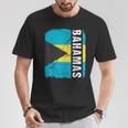 Vintage Bahamian Flag Bahamas Pride Roots Heritage T-Shirt Unique Gifts