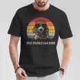 Vintage Best Poodle Dad Ever Dog Daddy Father T-Shirt Unique Gifts