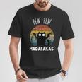 Vintage Black Cat Pew Pew Madafakas T-Shirt Unique Gifts