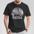Vintage Boston Baseball Downtown Skyline Classic City T-Shirt Unique Gifts
