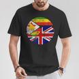 Vintage British & Zimbo Flags Uk And Zimbabwe T-Shirt Unique Gifts