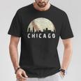 Vintage Chicago Skyline City Baseball Met At Gameday T-Shirt Unique Gifts