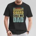 Vintage My Favorite Security Guard Calls Me Dad Father's Day T-Shirt Unique Gifts