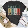 Vintage Guitar Player Retro Guitarist Musician T-Shirt Unique Gifts