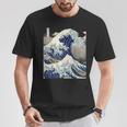 Vintage Japonés Tatuaje Arte Kanagawa La Gran Ola Camiseta unisex Regalos divertidos